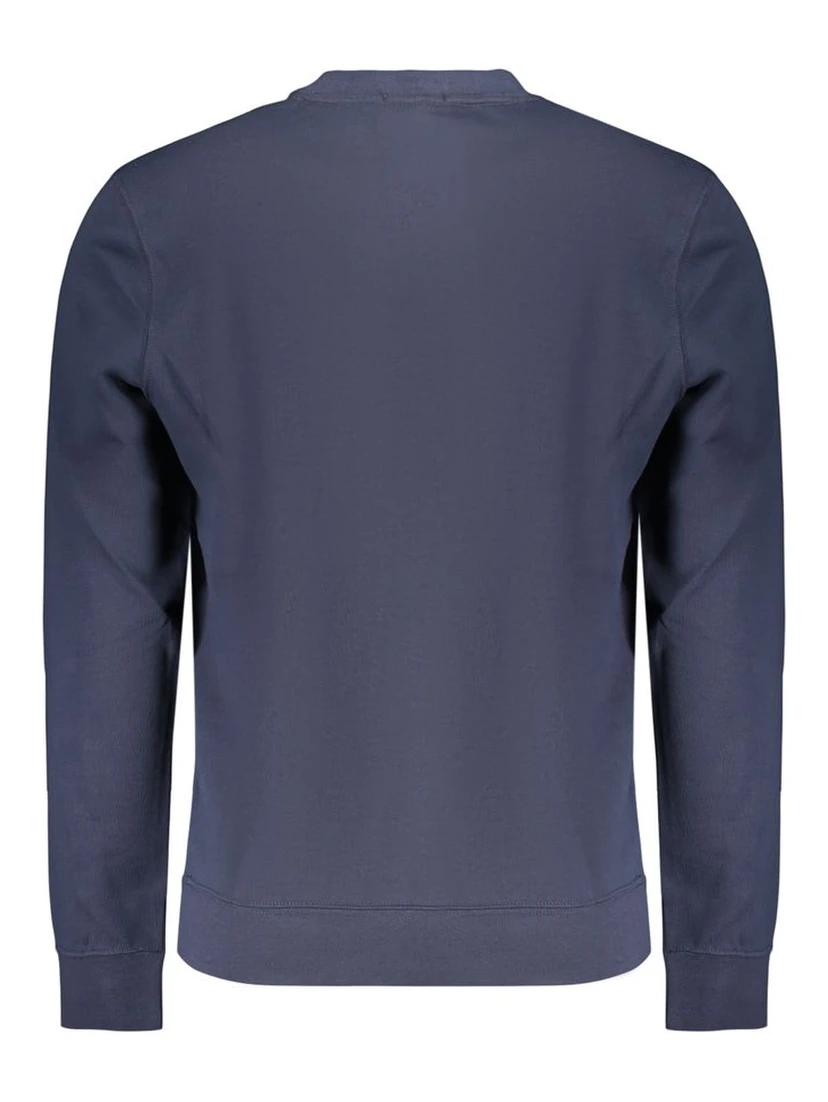 Blue Cotton Men's Sweatshirt