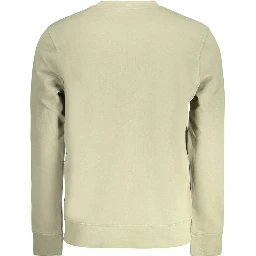 Green Cotton Mens Sweatshirt