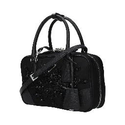 Black Fabric Handbag