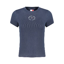 Blue Cotton Women's T-Shirt