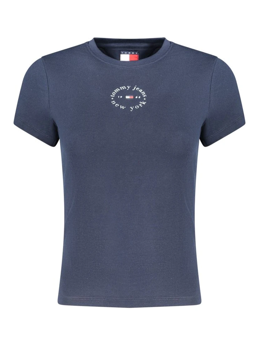 Blue Cotton Women's T-Shirt