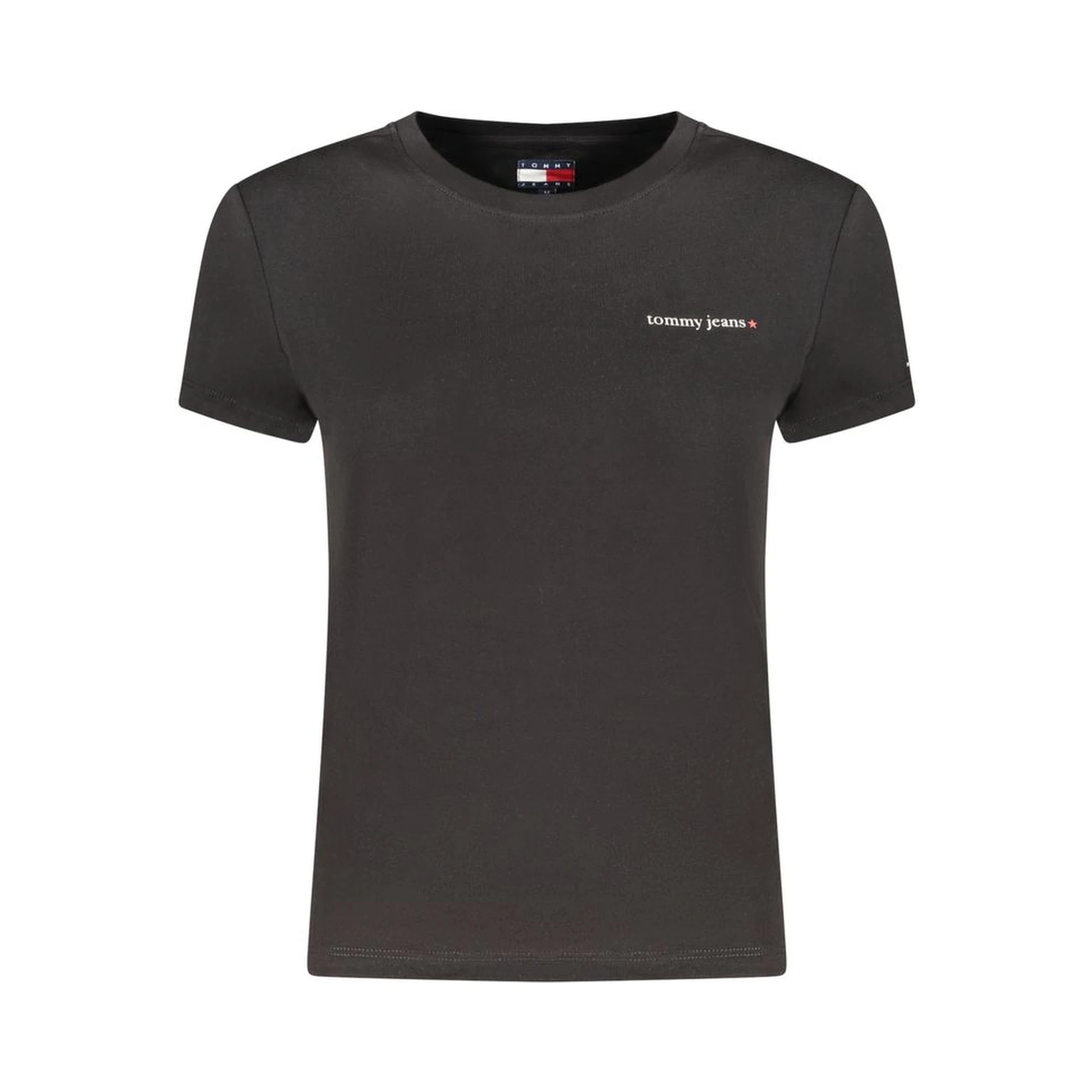 Black Cotton Womens T-Shirt