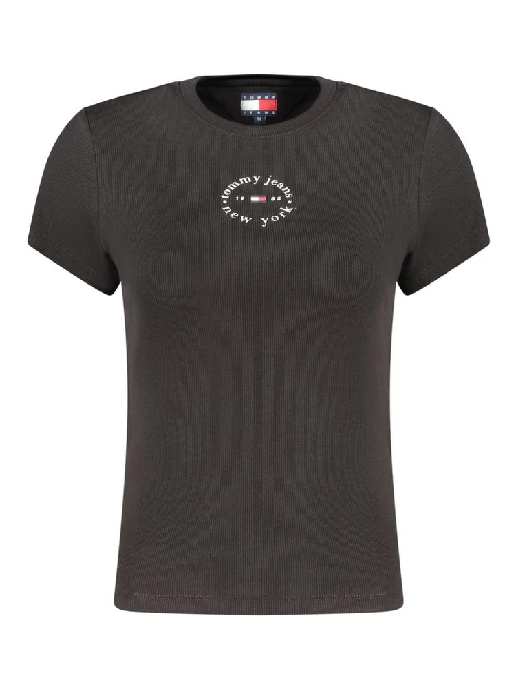 Black Cotton Women's T-Shirt