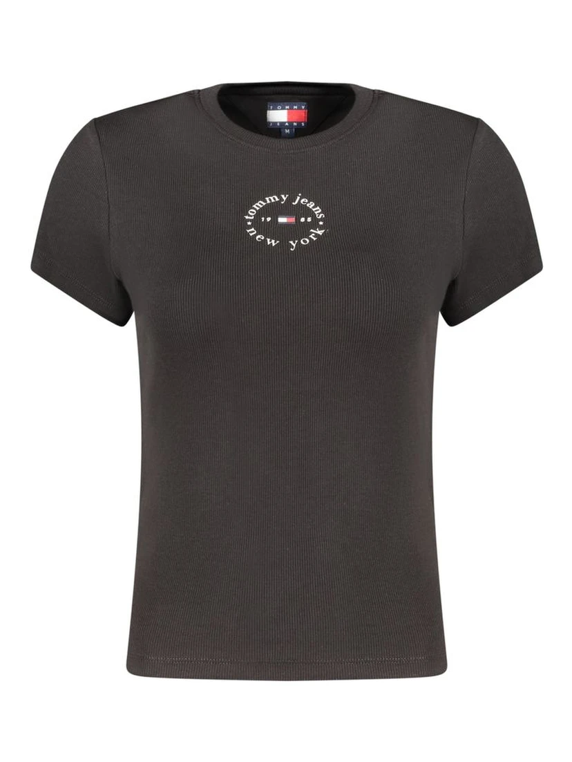 Black Cotton Women's T-Shirt