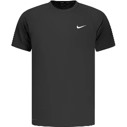 Black Polyester Men's T-Shirt