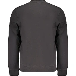 Black Cotton Mens Sweatshirt