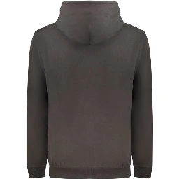 Black Cotton Men's Sweatshirt