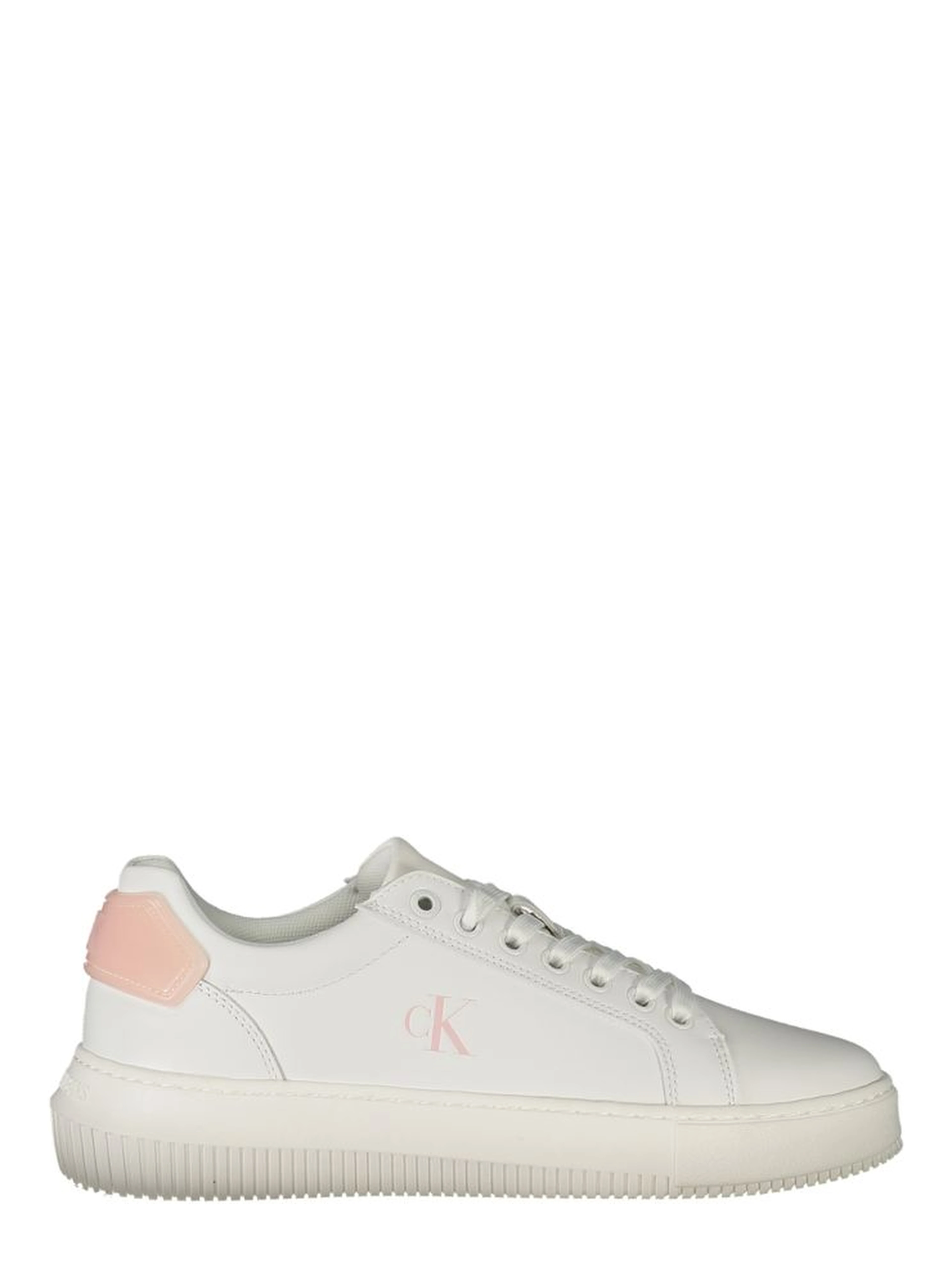 White Polyurethane Women Sneaker
