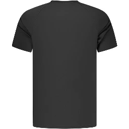 Black Polyester Men's T-Shirt