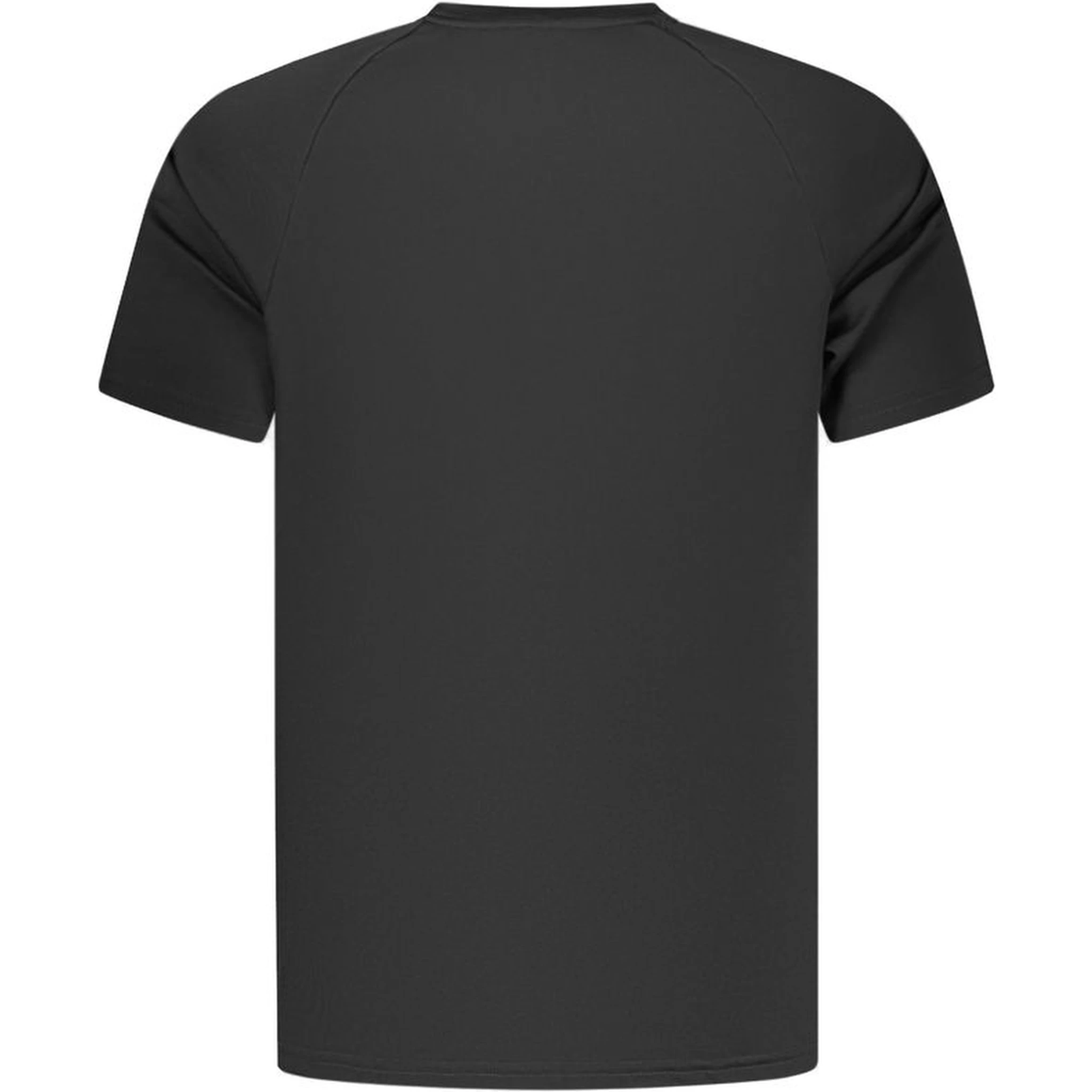 Black Polyester Men's T-Shirt