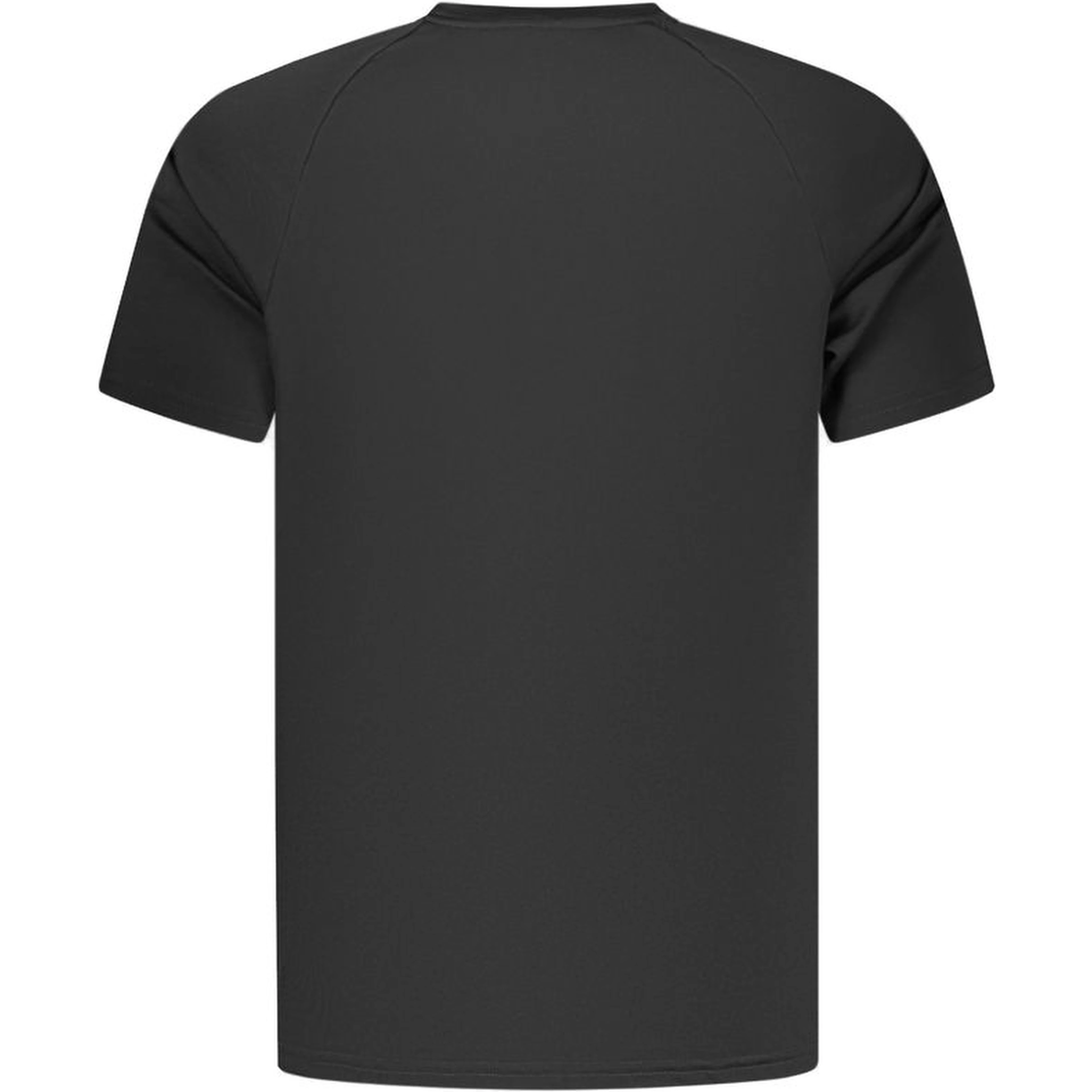 Black Polyester Men's T-Shirt