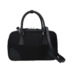 Black Fabric Handbag