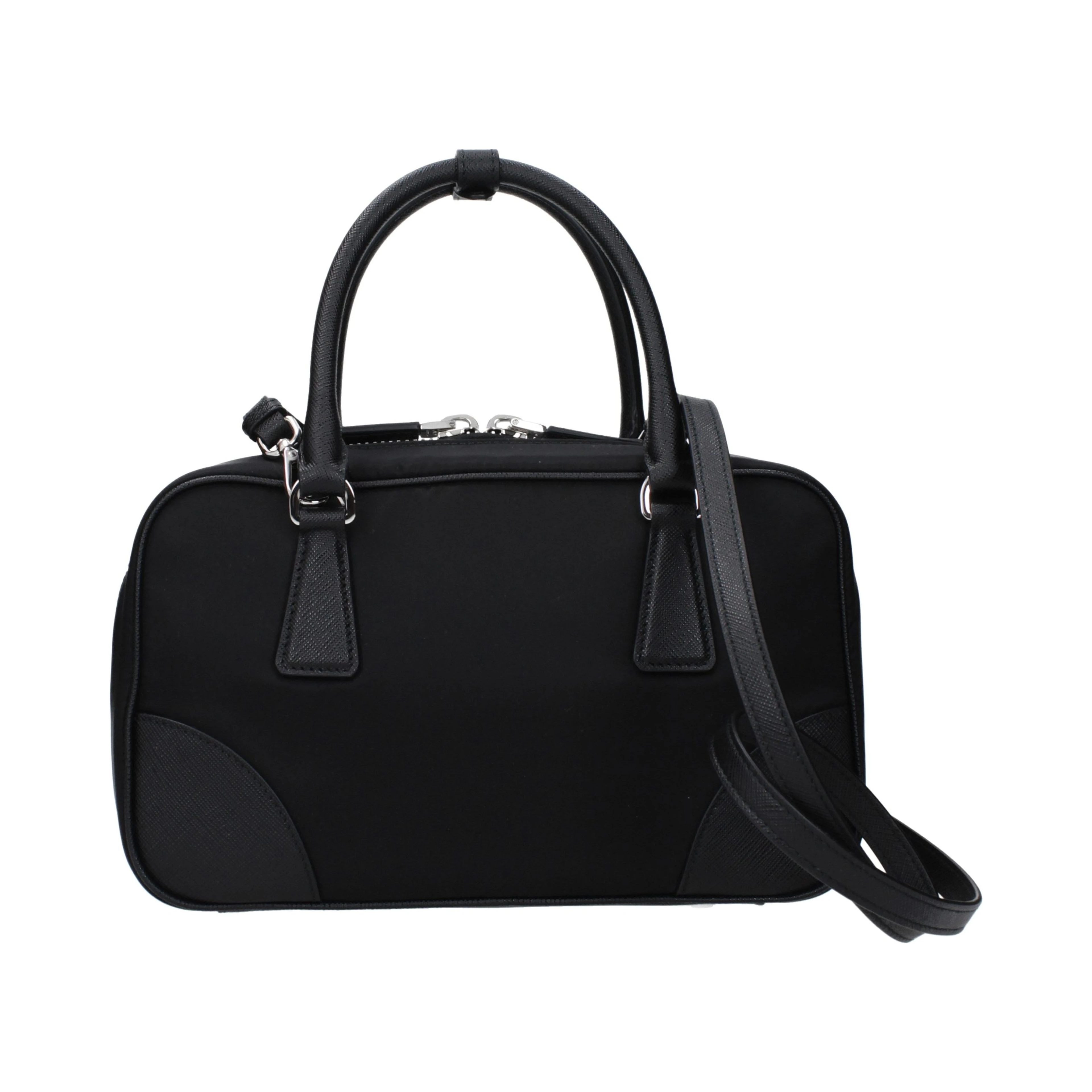 Black Fabric Handbag