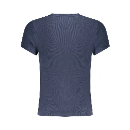 Blue Cotton Women's T-Shirt