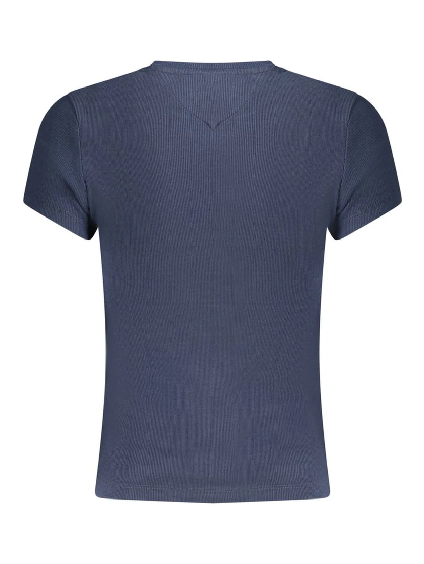 Blue Cotton Women's T-Shirt