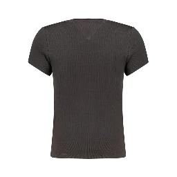 Black Cotton Women's T-Shirt