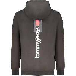 Black Cotton Men's Sweatshirt