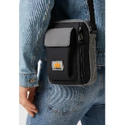 Bicolor Polyethylene Crossbody Bag