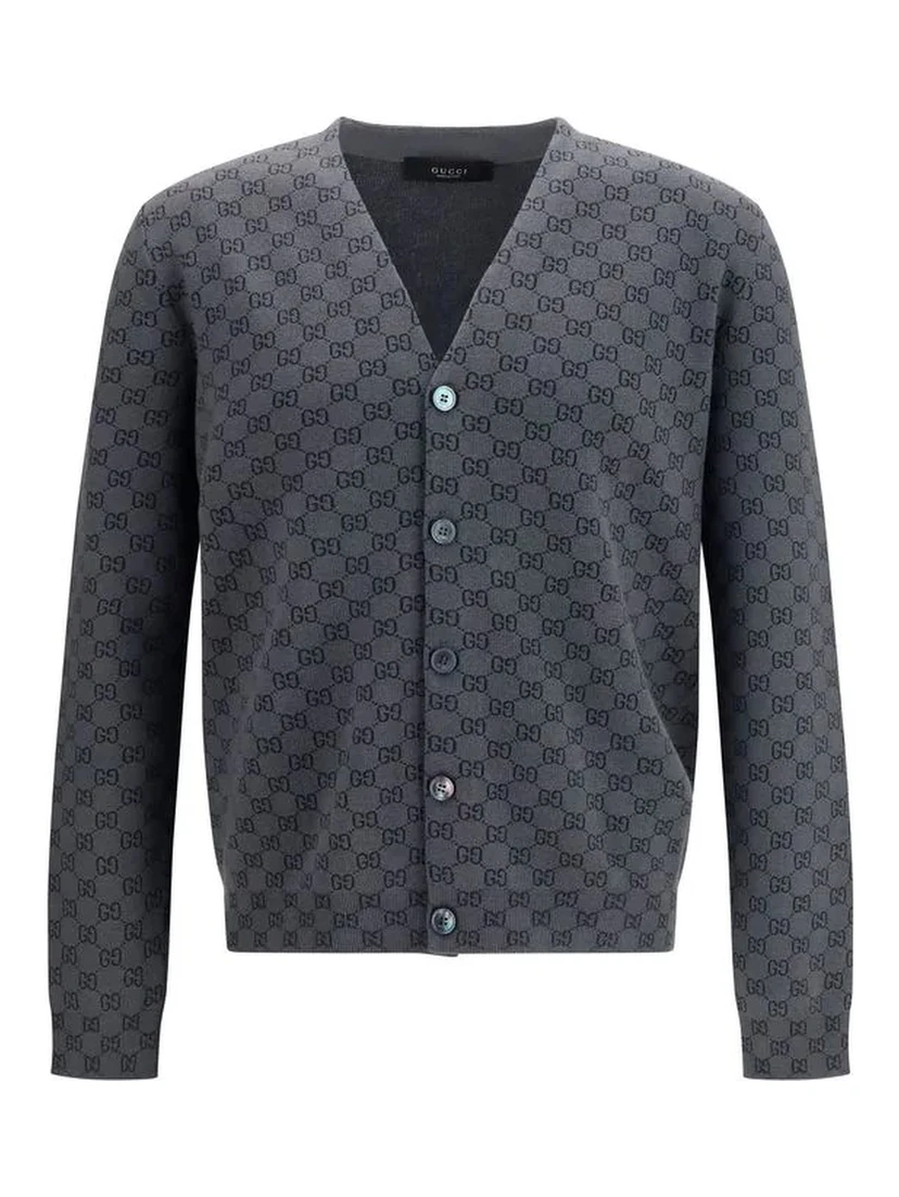GG wool and silk cardigan