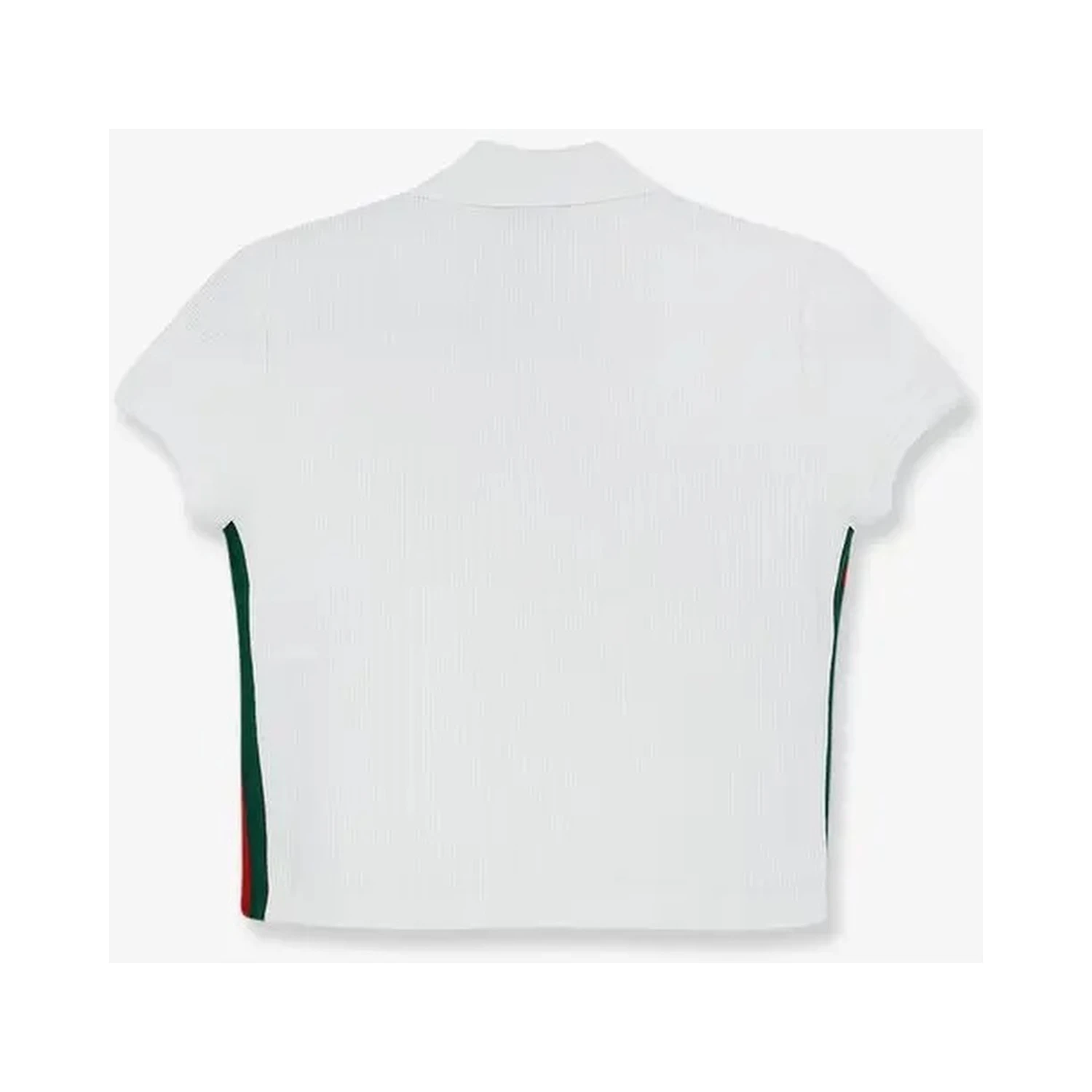 Cropped fit polo shirt with Web details