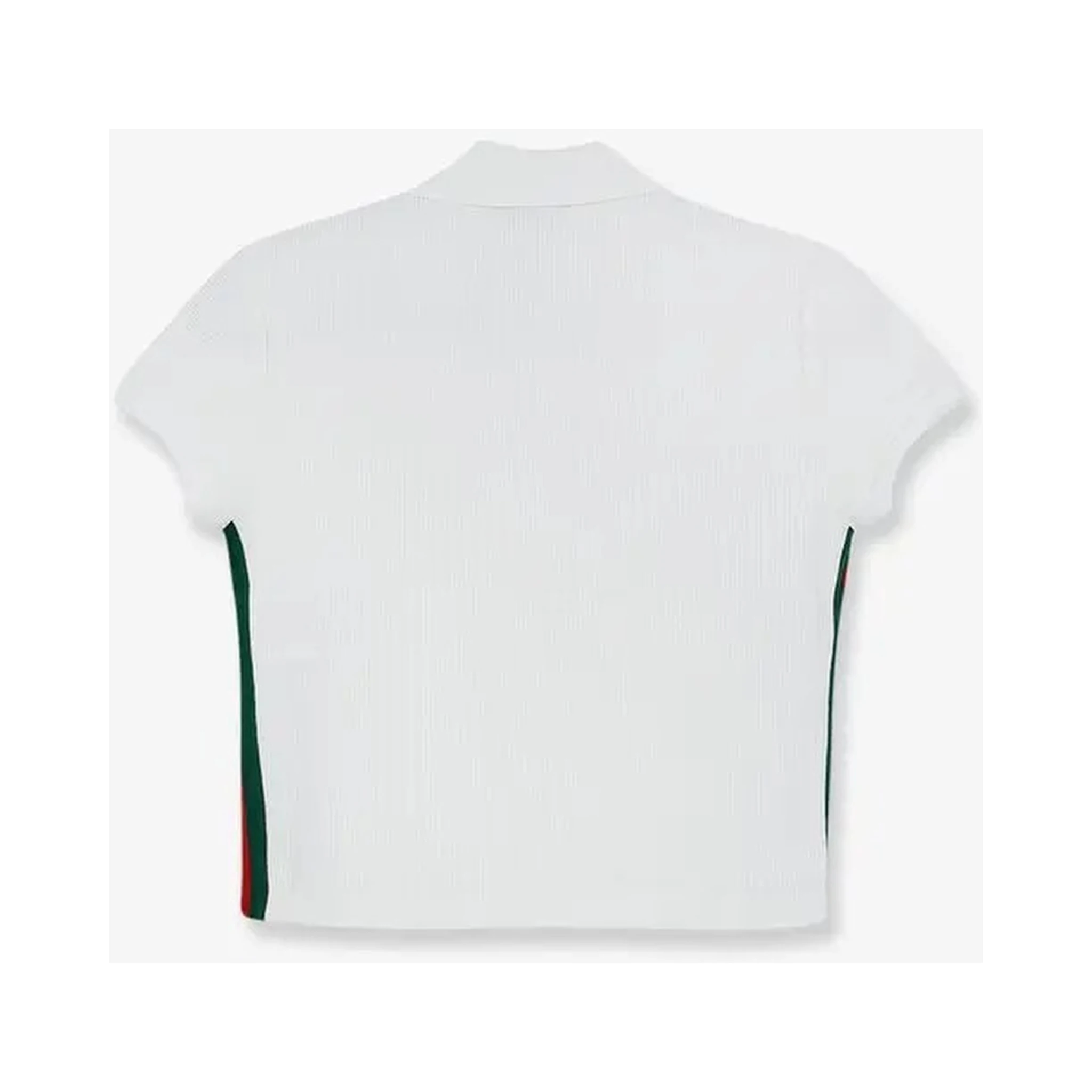 Cropped fit polo shirt with Web details