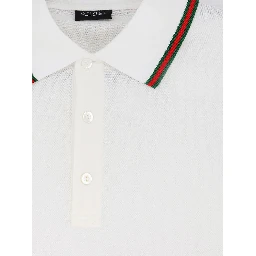 Cotton polo shirt with Web detail