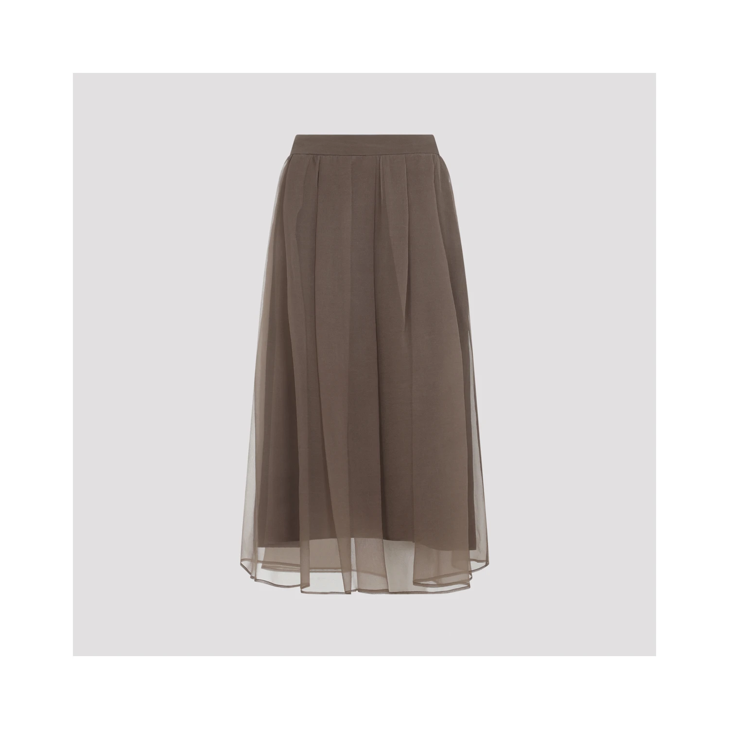 Brunello Cucinelli Midi voile Skirt