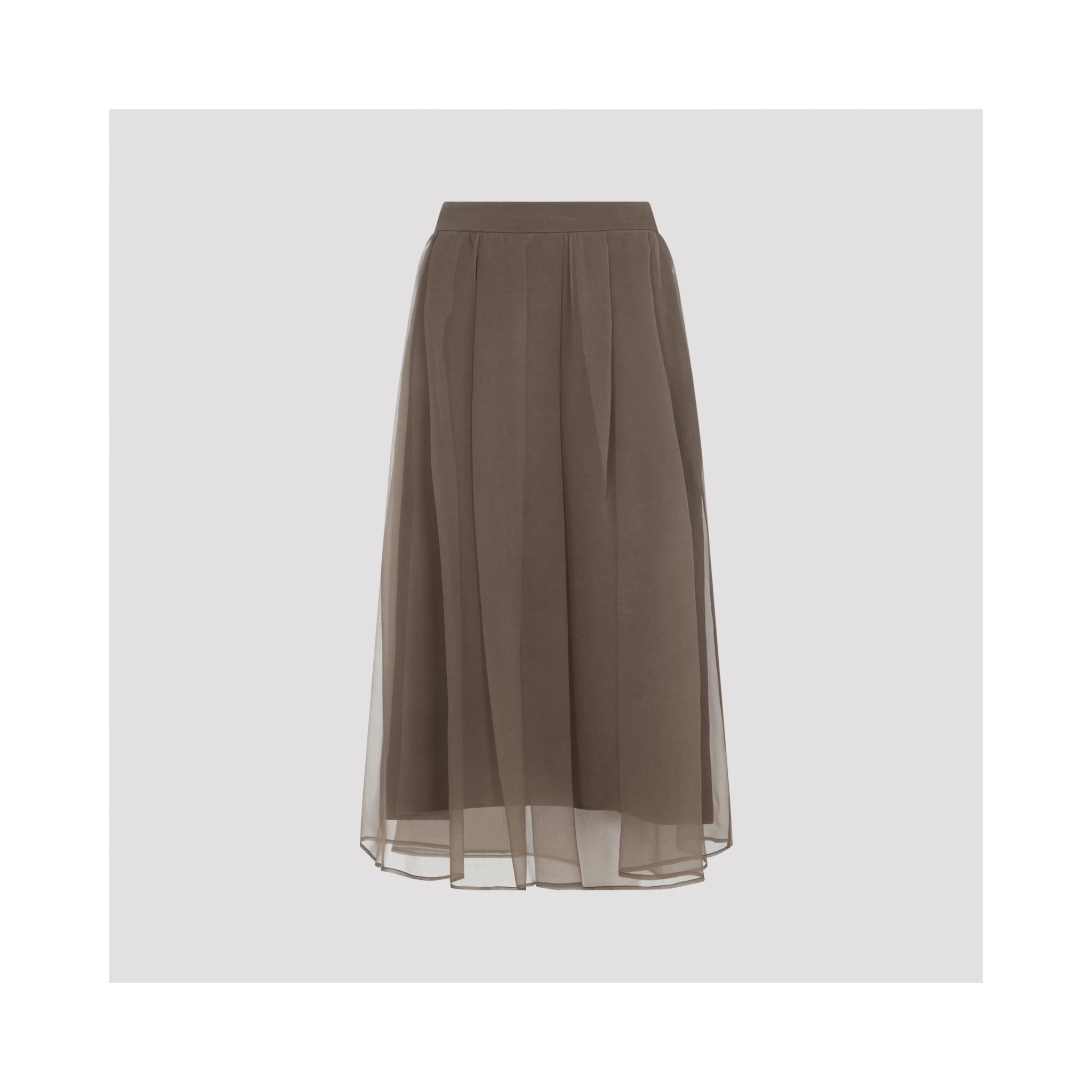 Brunello Cucinelli Midi voile Skirt