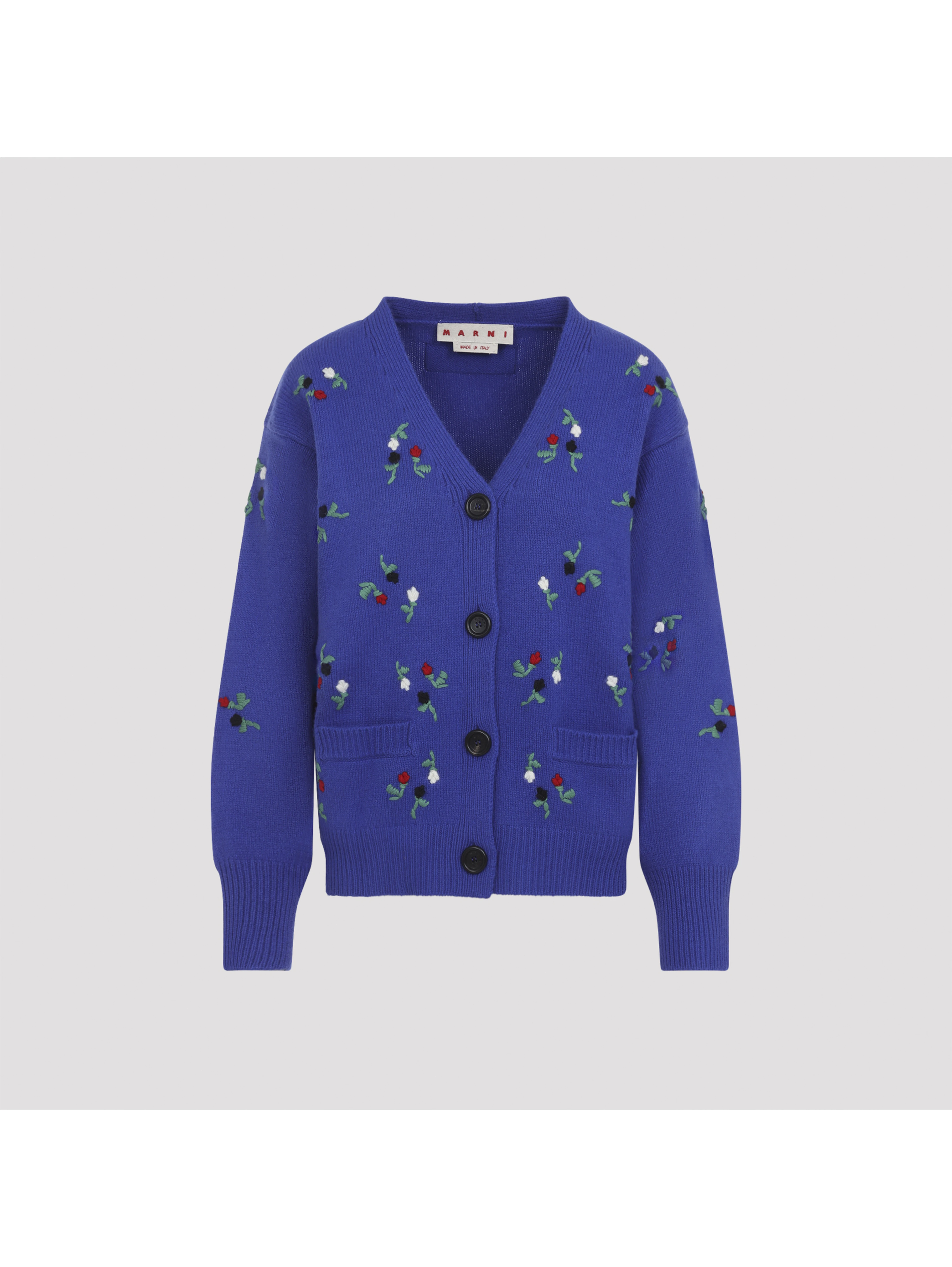 Marni Embroidered Floral Cardigan