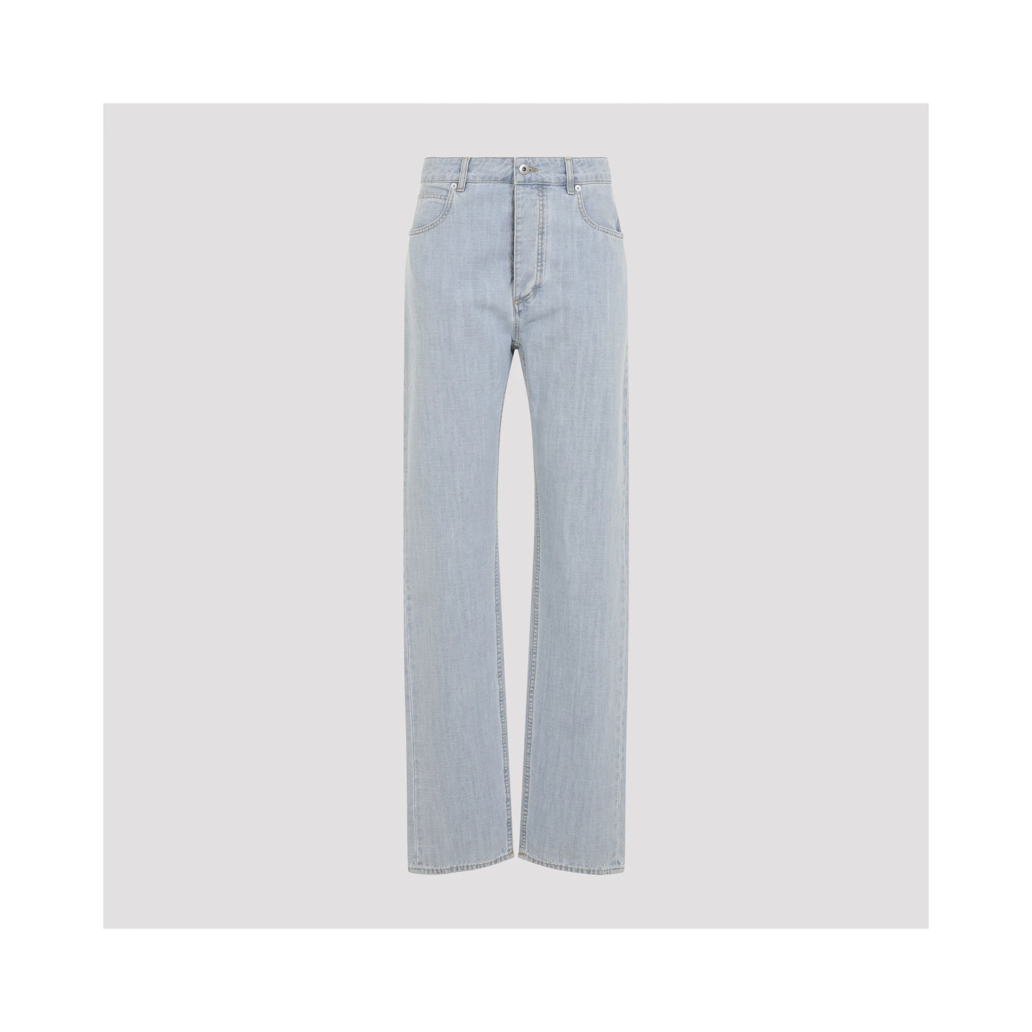 Bottega Veneta Chambray Straight Pants