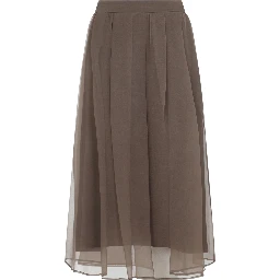 Brunello Cucinelli Midi voile Skirt