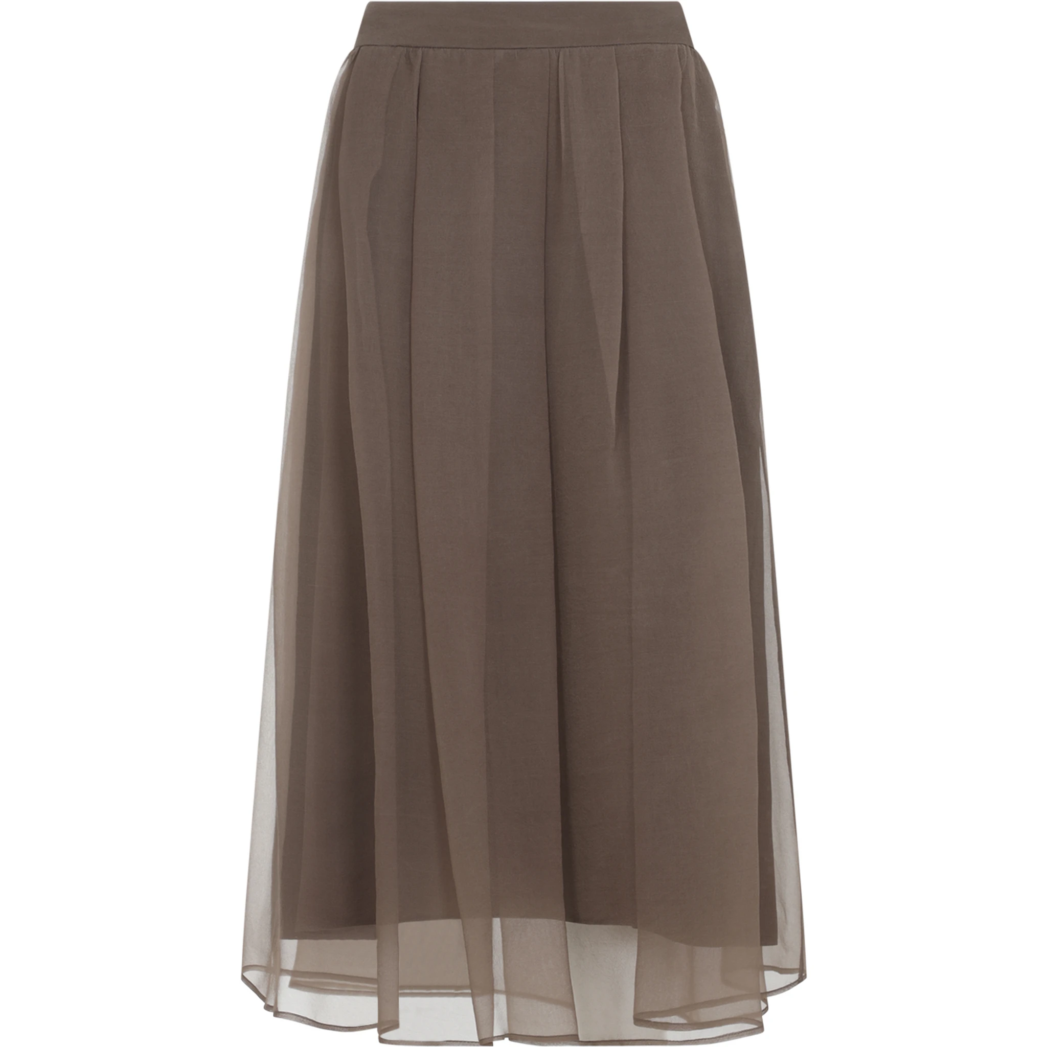 Brunello Cucinelli Midi voile Skirt