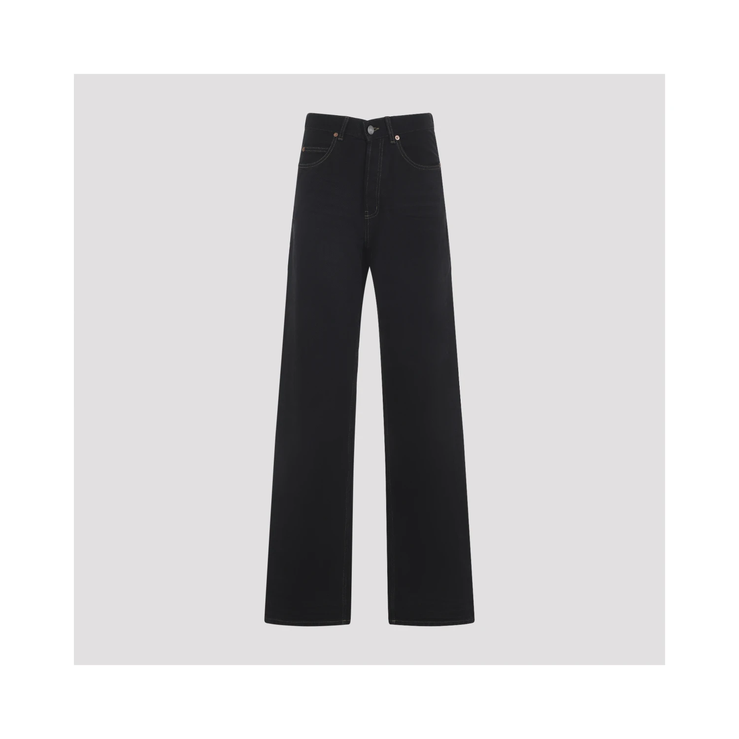Saint Laurent V-Waist Long Baggy Jeans