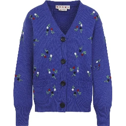 Marni Embroidered Floral Cardigan
