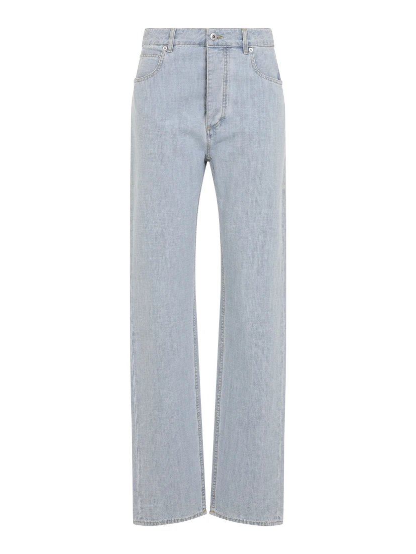 Bottega Veneta Chambray Straight Pants