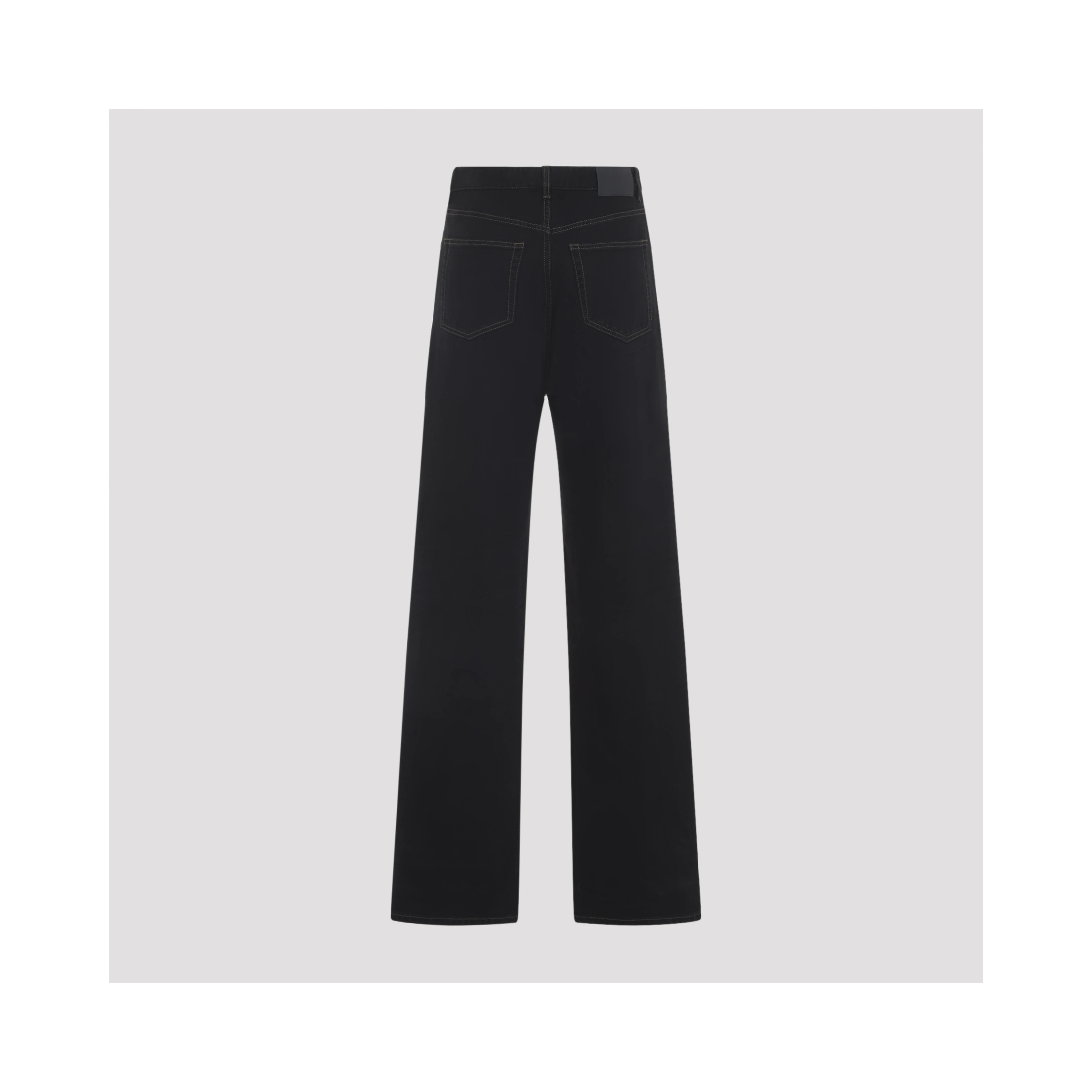 Saint Laurent V-Waist Long Baggy Jeans