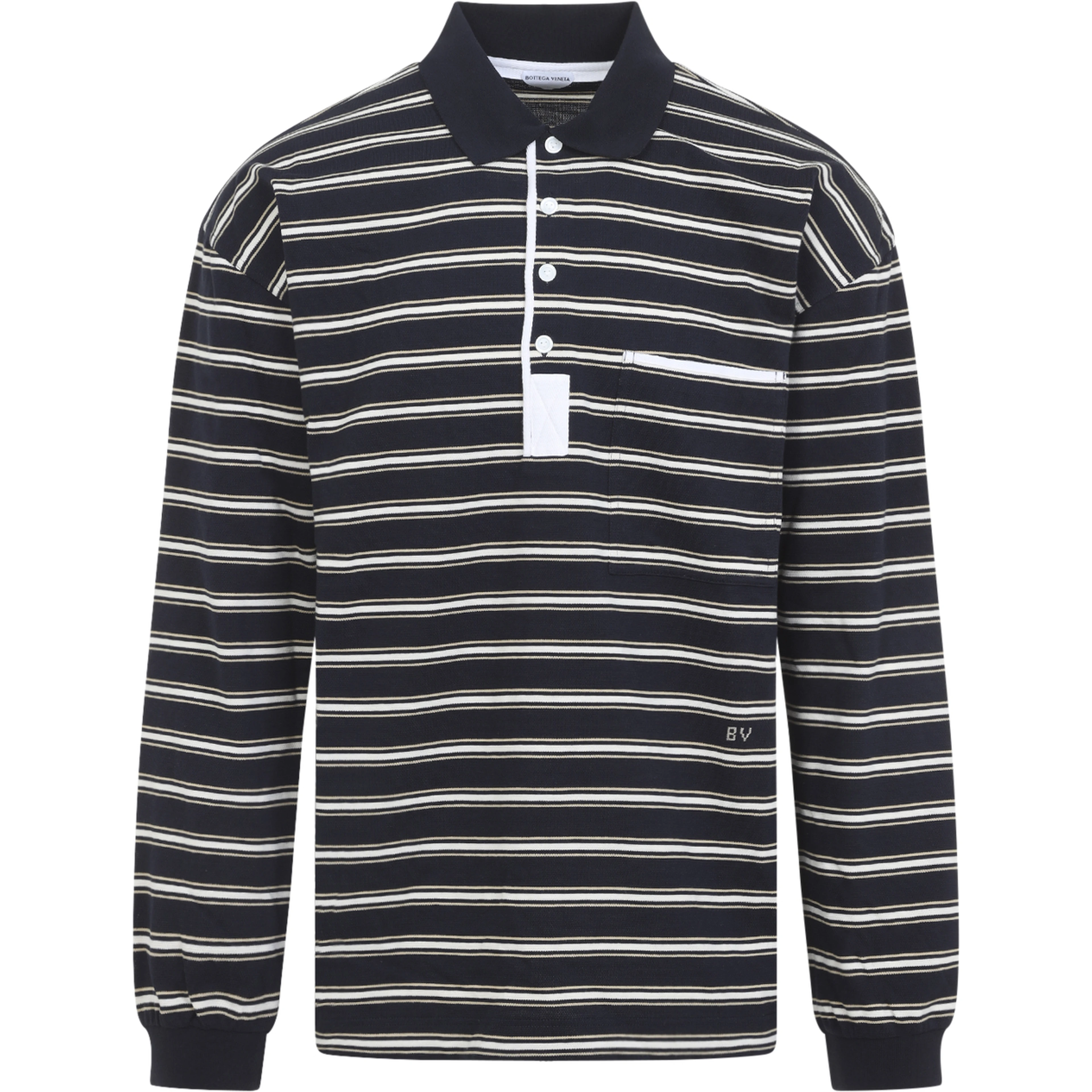 Bottega Veneta Stripes Piquet Polo