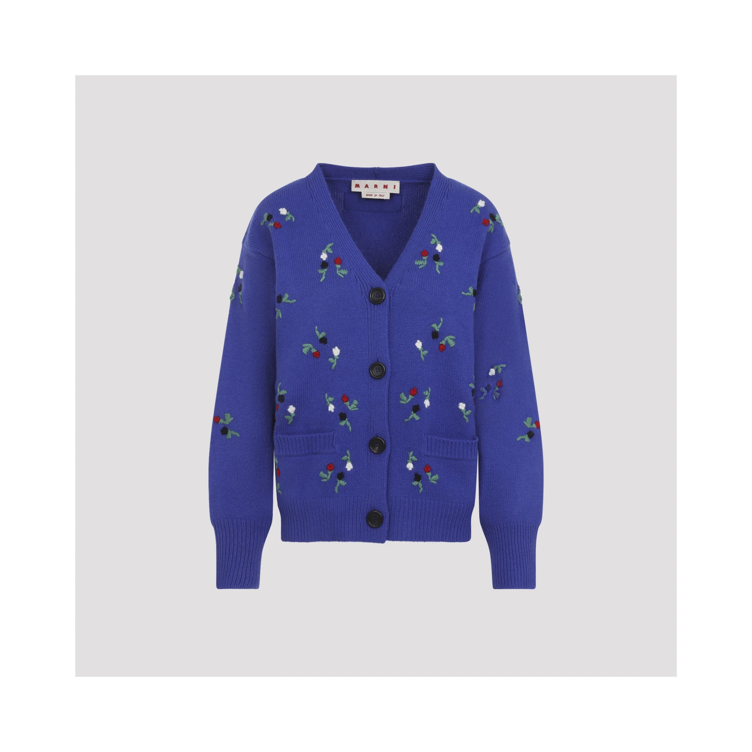 Marni Embroidered Floral Cardigan