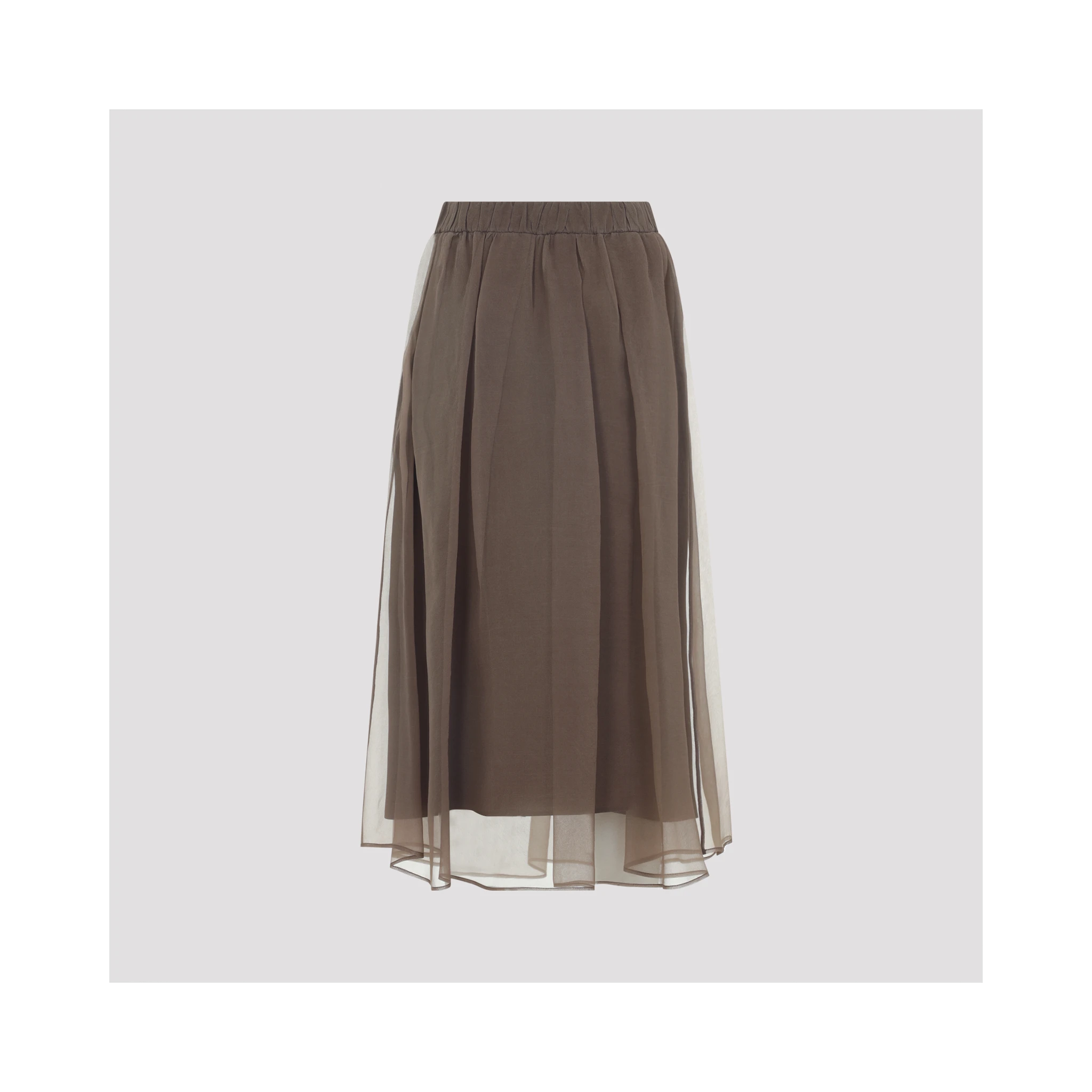 Brunello Cucinelli Midi voile Skirt