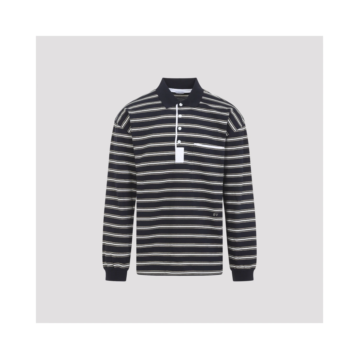 Bottega Veneta Stripes Piquet Polo