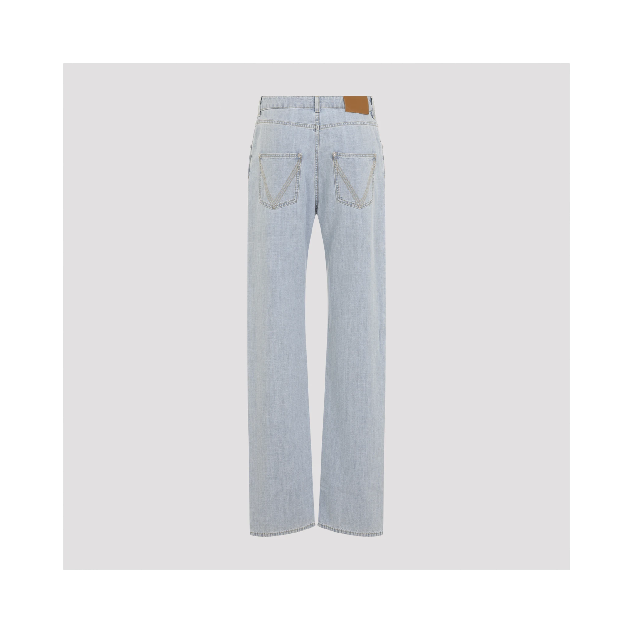 Bottega Veneta Chambray Straight Pants