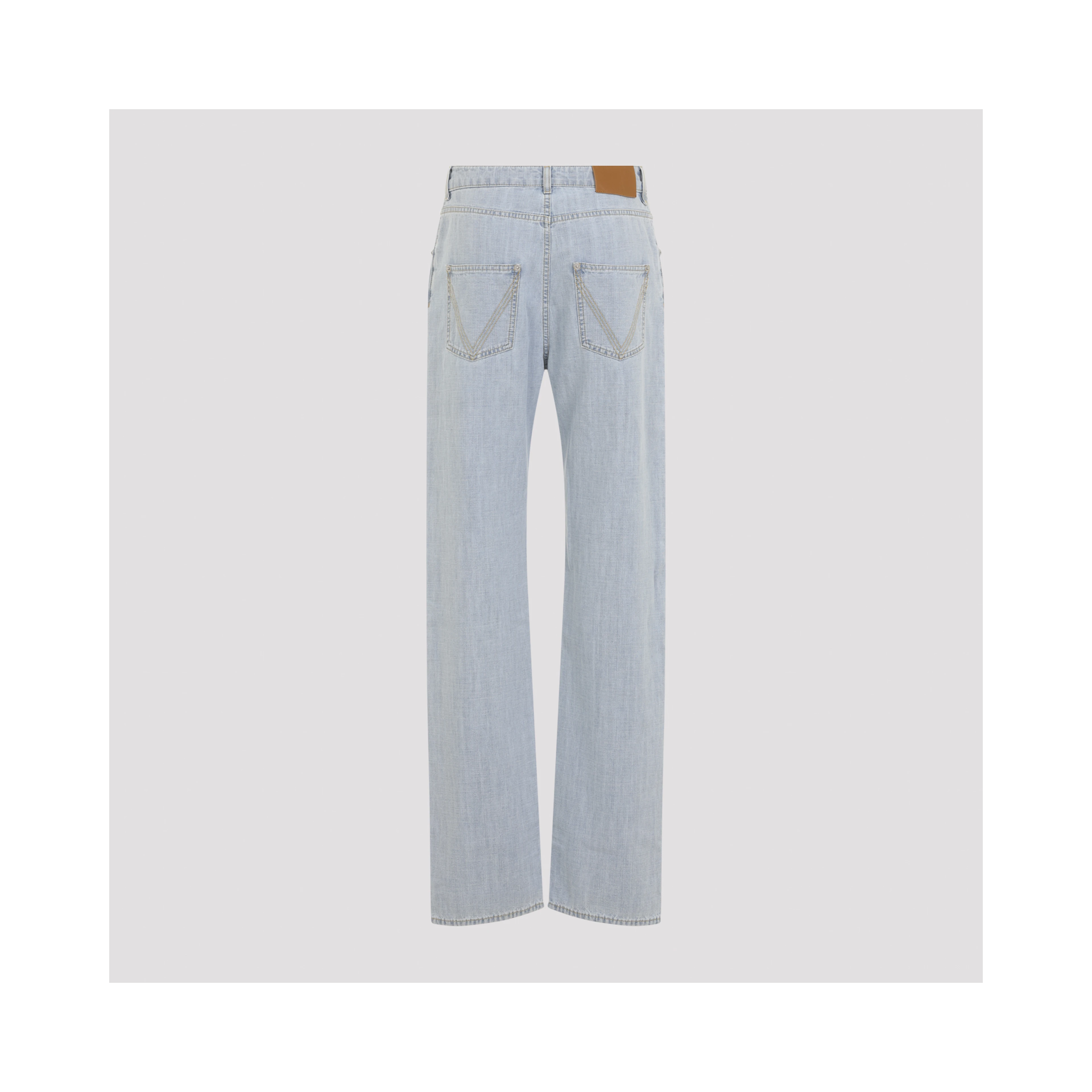 Bottega Veneta Chambray Straight Pants