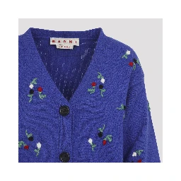 Marni Embroidered Floral Cardigan