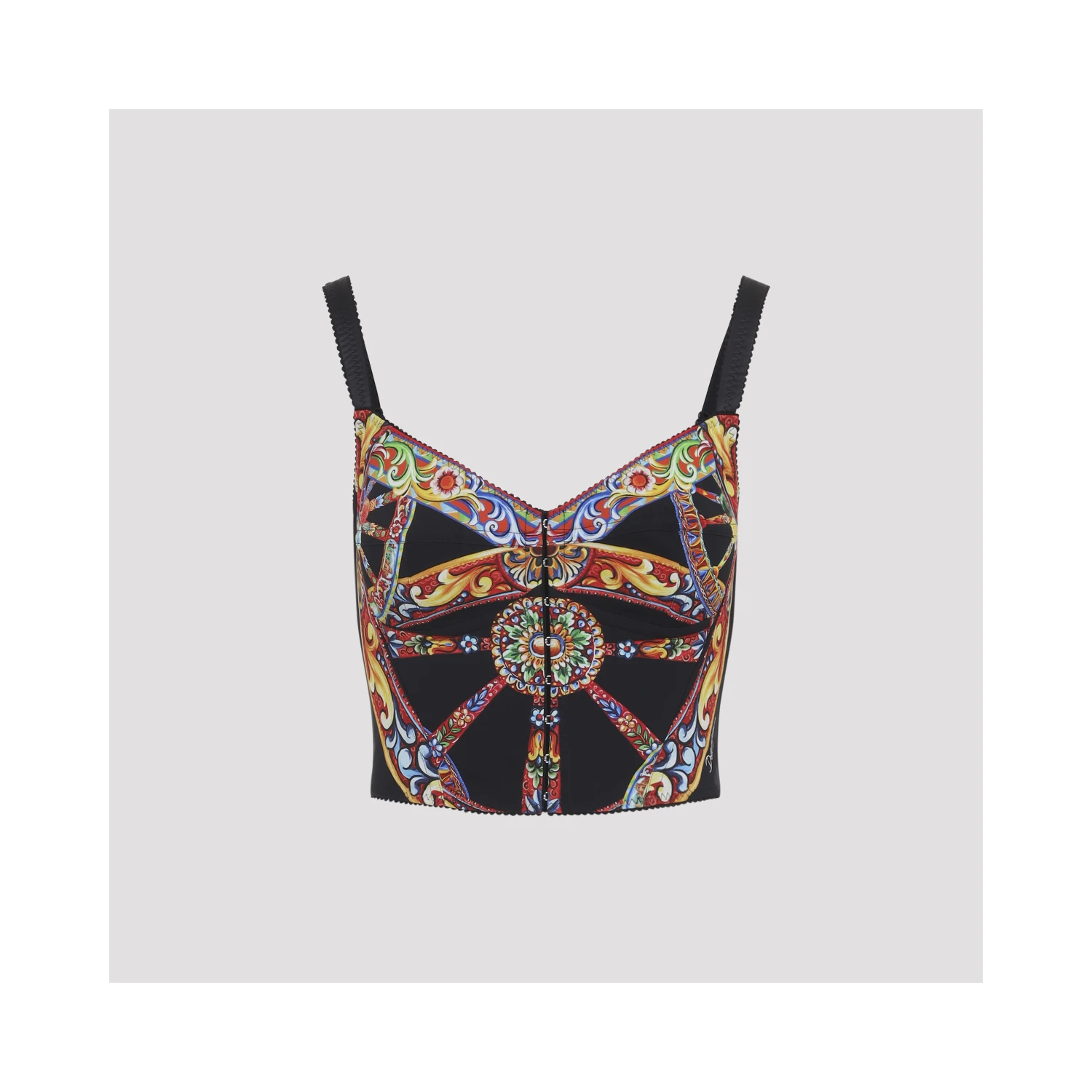 Dolce & Gabbana Charmeuse Carretto Top