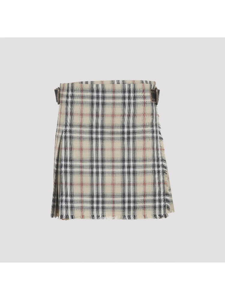 Burberry Check Wool Mini Kilt