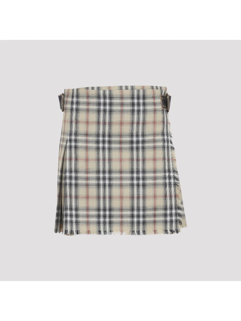Burberry Check Wool Mini Kilt