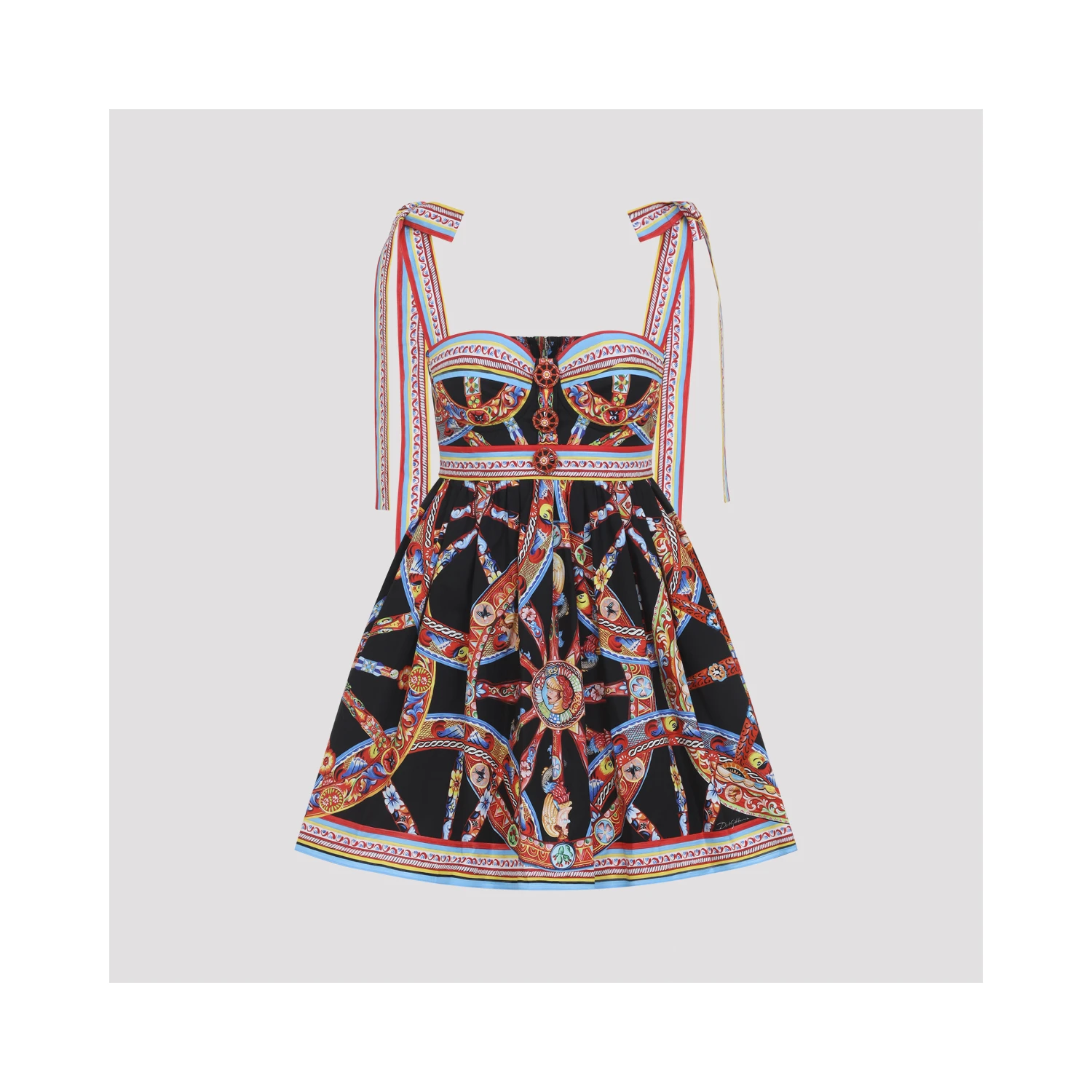 Dolce & Gabbana Popeline Carretto Mini Dress
