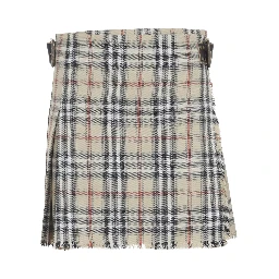 Burberry Check Wool Mini Kilt