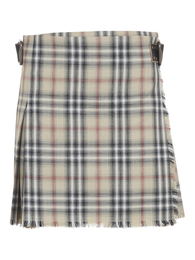 Burberry Check Wool Mini Kilt