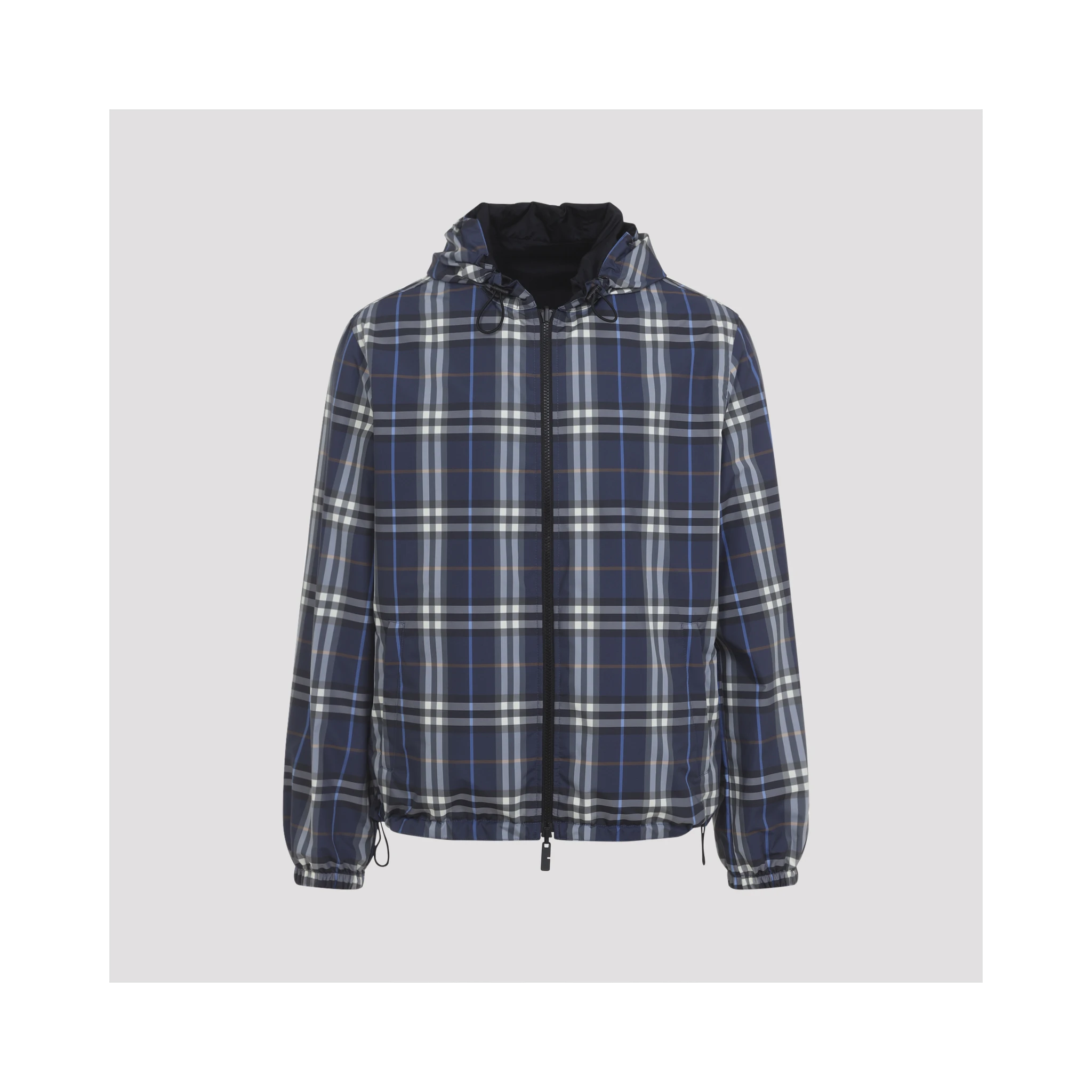 Burberry Check Newport Reversible Hooded Jacket